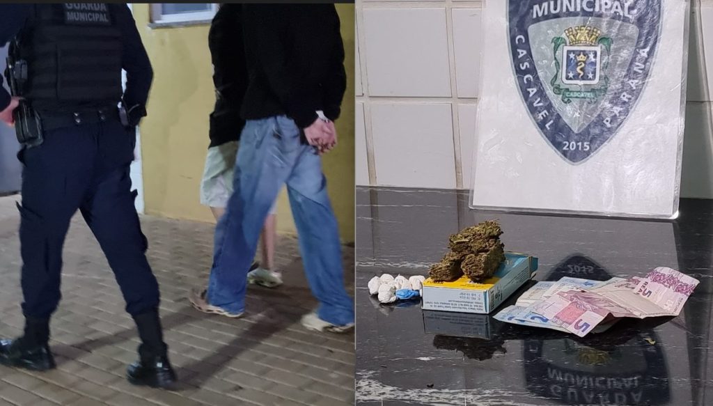 GM detém dupla em posse de maconha e cocaína no Loteamento Florais do Paraná