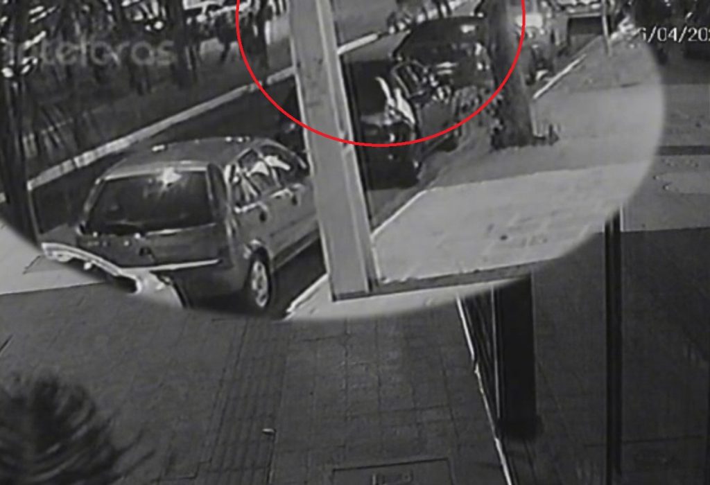 Vídeo flagra momento em que homem morto a tiros em frente a casa noturna em Maringá