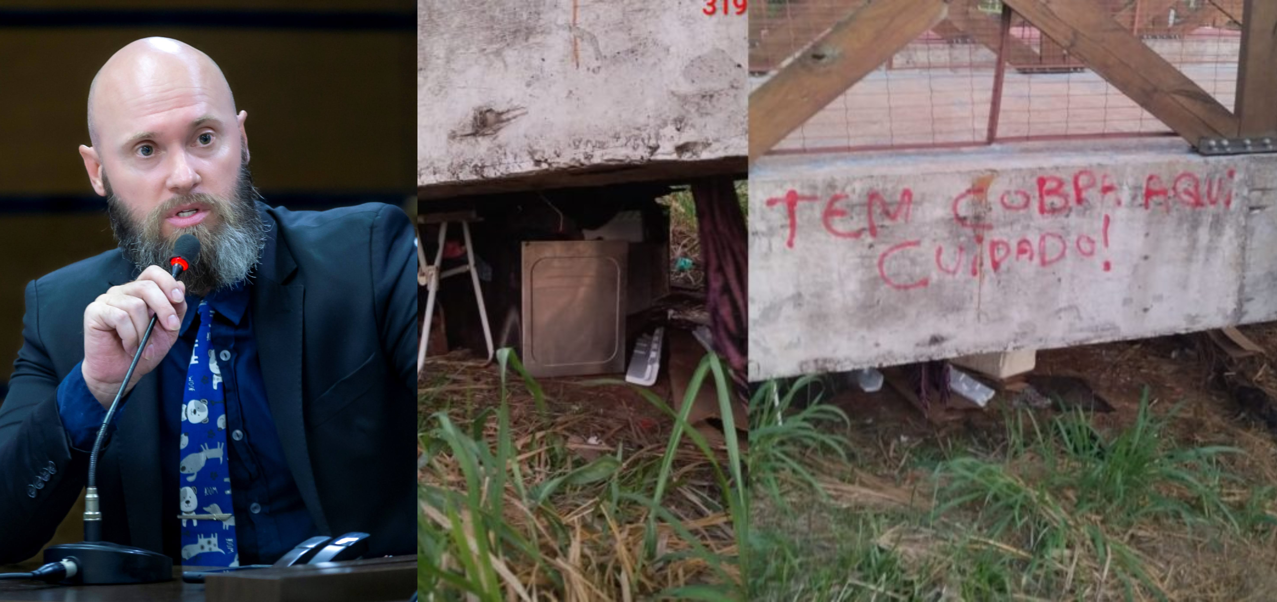 Após reportagem da CGN, Vereador propõe fechamento de vãos em ponte no Ecopark Oeste