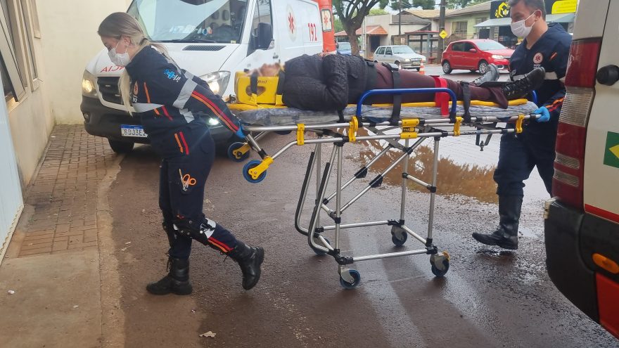 Mulher fica ferida em acidente de trânsito no bairro Brasília