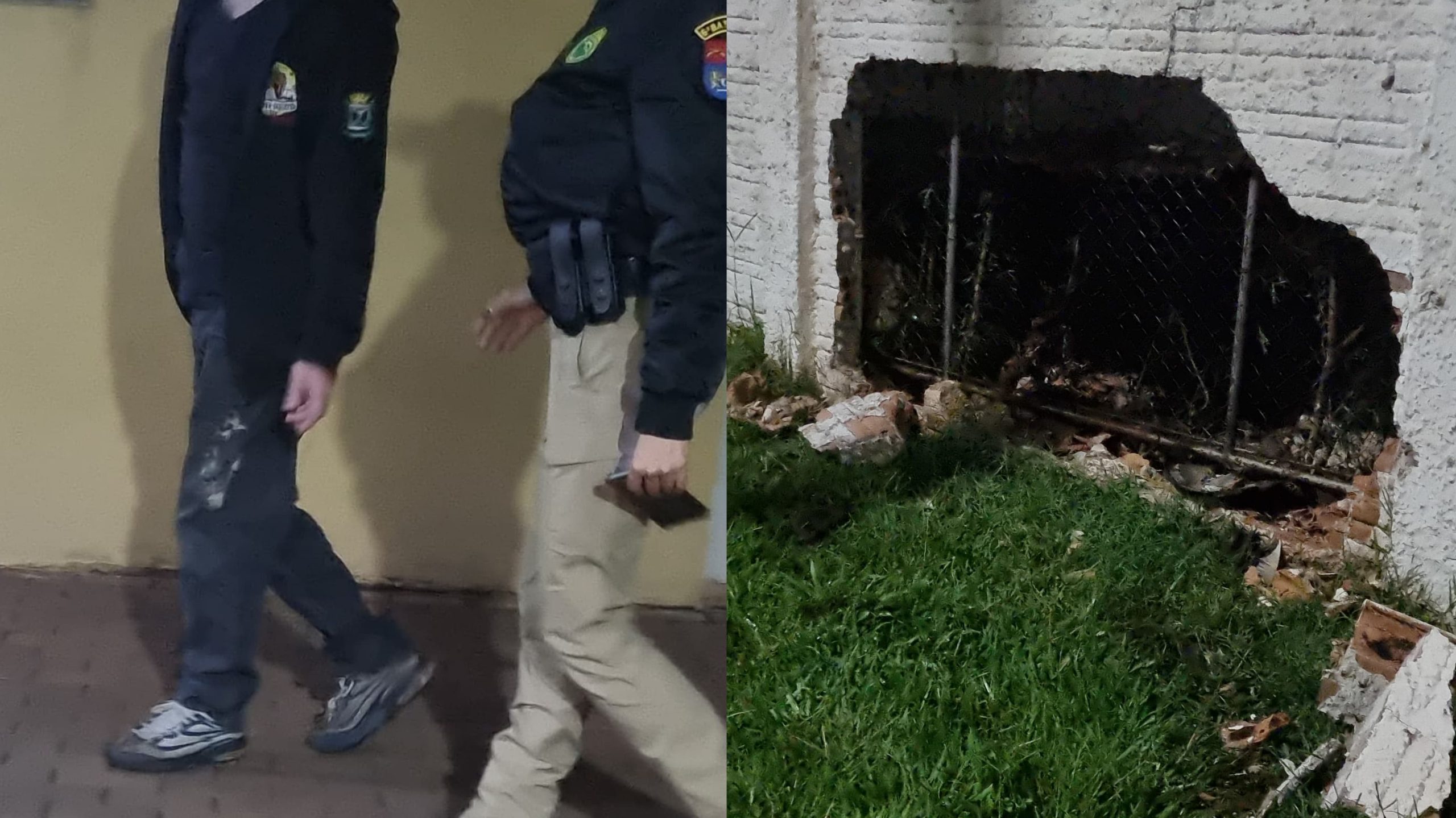 Condutor é detido por embriaguez ao volante após colidir Siena em muro de empresa na Rua Maracaí