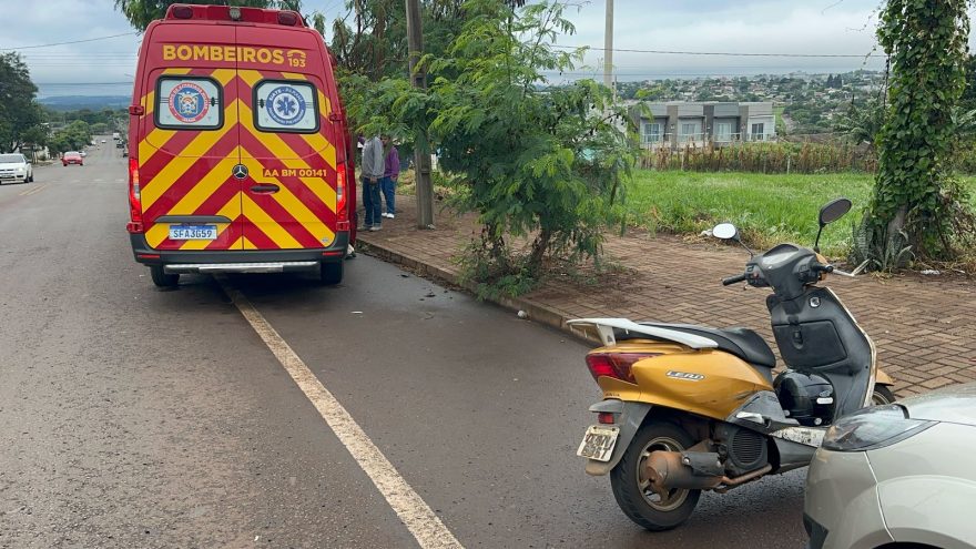 Motociclista fica ferida após acidente de trânsito no bairro Brasmadeira