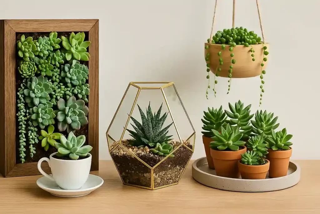 5 ideias criativas com suculentas para transformar qualquer canto da casa em um jardim elegante