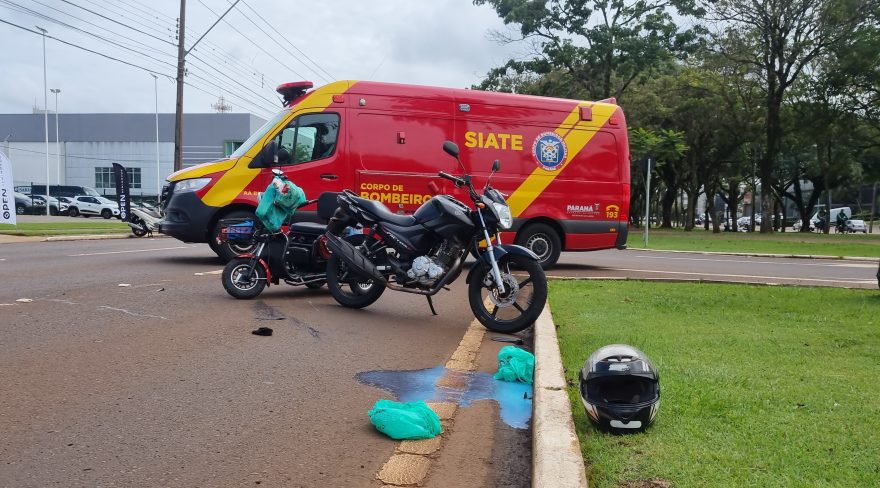 Mais um acidente é registrado na Avenida Brasil em Cascavel