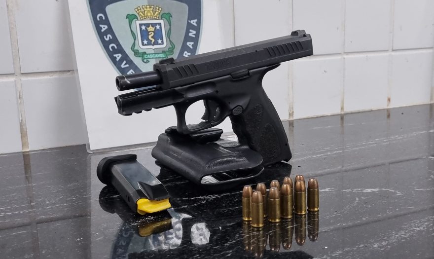 GM recebe denúncia e detém homem com pistola calibre 9mm em posto de combustíveis no Tropical