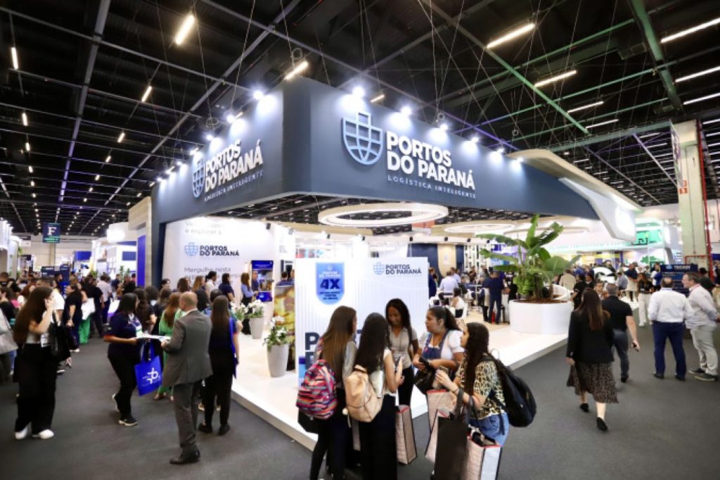 Portos do Paraná leva tecnologia e reúne parceiros no estande da Intermodal 2025 Portos do Paraná leva tecnologia e reúne parceiros no estande da Intermodal 2025