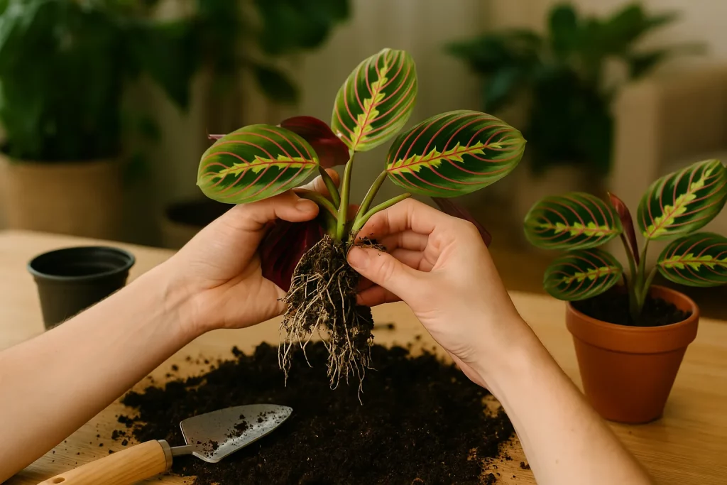 6 passos para multiplicar sua maranta tricolor sem mistério