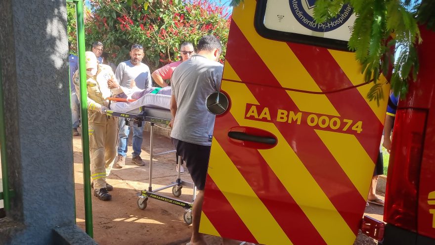 Morador do Bairro Morumbi cai de andaime e fica ferido