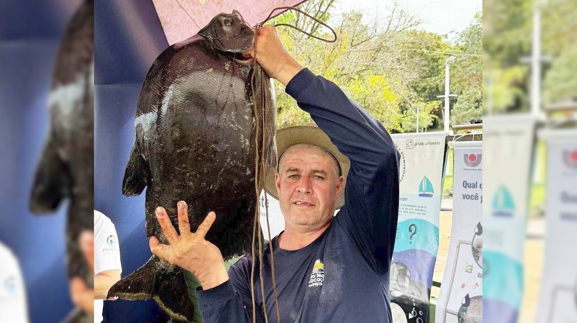 Com Tambacu híbrido de 10 quilos, pescador ganha prêmio de maior pescaria em Cascavel Com Tambacu híbrido de 10 quilos, pescador ganha prêmio de maior pescaria em Cascavel
