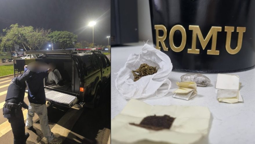 GM apreende adolescentes com drogas na Avenida Rocha Pombo