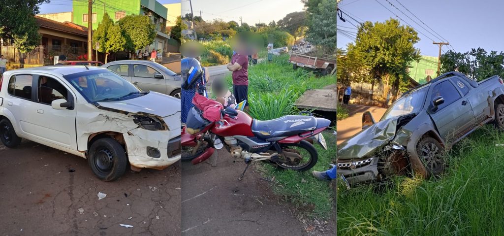 Três pessoas ficam feridas em acidente na PR-317 em Toledo