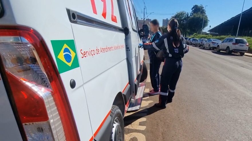 Mulher passa mal em edifício no Alto Alegre e é socorrida pelo Samu
