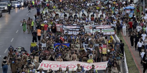 Vamos seguir cobrando nossos direitos, asseguram lideranças indígenas Imagem referente a Vamos seguir cobrando nossos direitos, asseguram lideranças indígenas