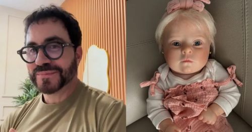 Padre Fábio de Melo “adota Bebê Reborn” com síndrome de Down nos Estados Unidos Imagem referente a Padre Fábio de Melo “adota Bebê Reborn” com síndrome de Down nos Estados Unidos