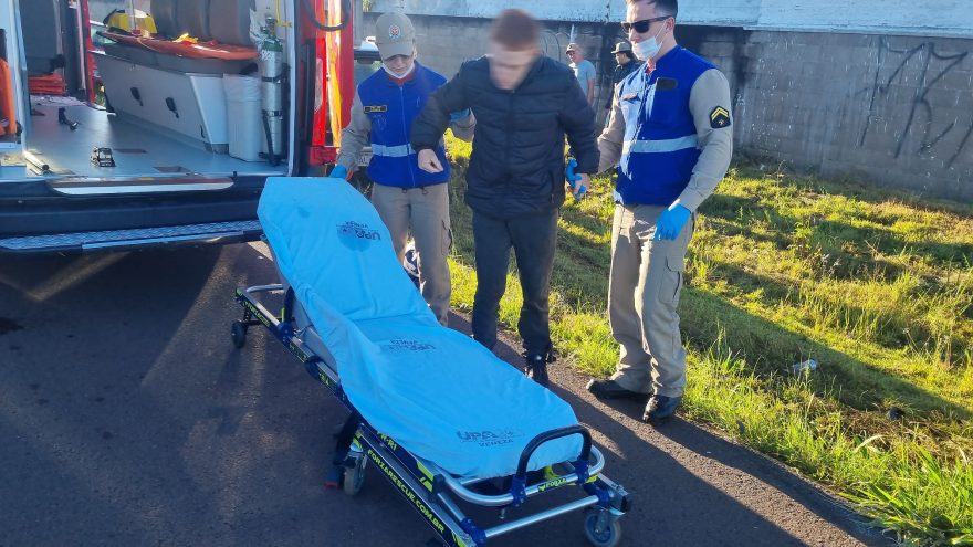 Motociclista fica ferido em acidente de trânsito no bairro Parque Verde
