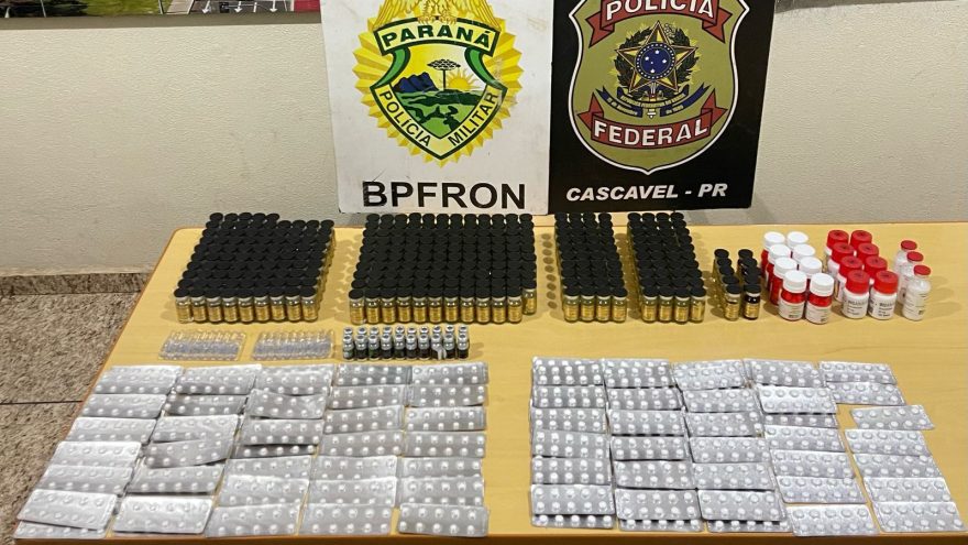 BPFron apreende grande quantidade de anabolizantes em Cascavel