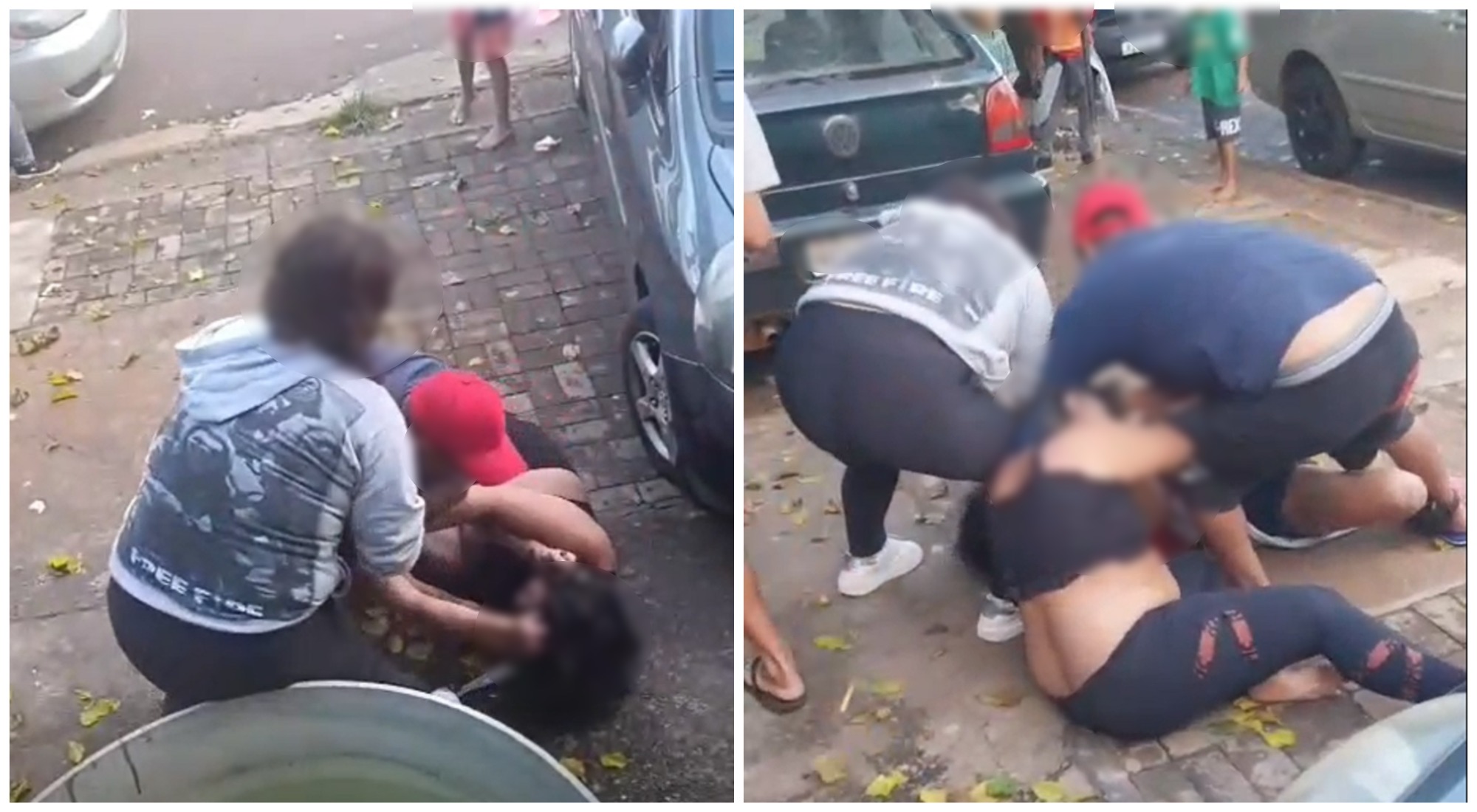 "Chega vagabunda" parte 2: veja briga no Sanga Funda por outro ângulo
