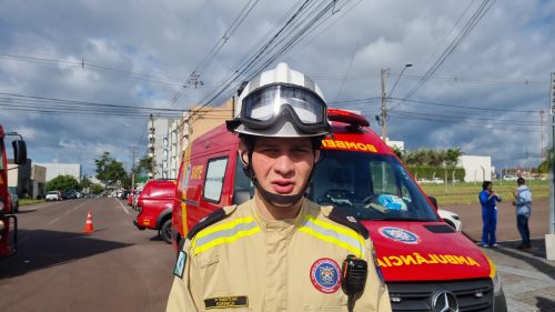 Conforme oficial, jovem que capotou carro não apresentava lesões graves Imagem referente a Conforme oficial, jovem que capotou carro não apresentava lesões graves