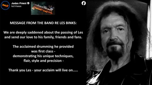 Morre Les Binks, ex-baterista do Judas Priest, aos 73 anos Imagem referente a Morre Les Binks, ex-baterista do Judas Priest, aos 73 anos