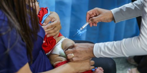 Vacinação nas escolas: crianças são imunizadas e atualizam caderneta Imagem referente a Vacinação nas escolas: crianças são imunizadas e atualizam caderneta