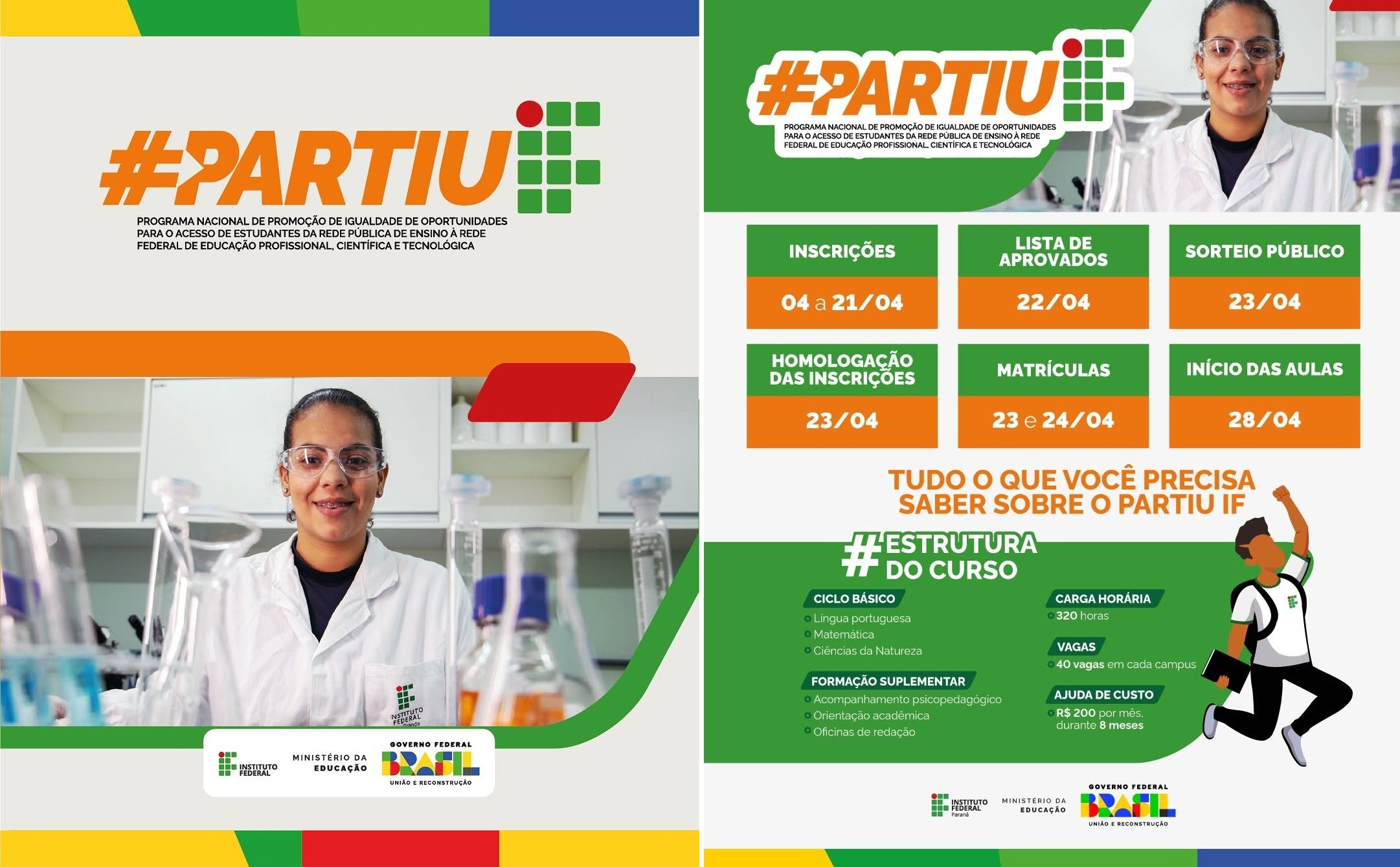 Programa PartiuIF do IFPR oferece 40 vagas para alunos do 9º ano