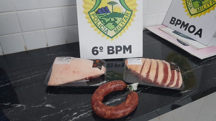 Ladrão furta Picanha e salame e é preso pela PM