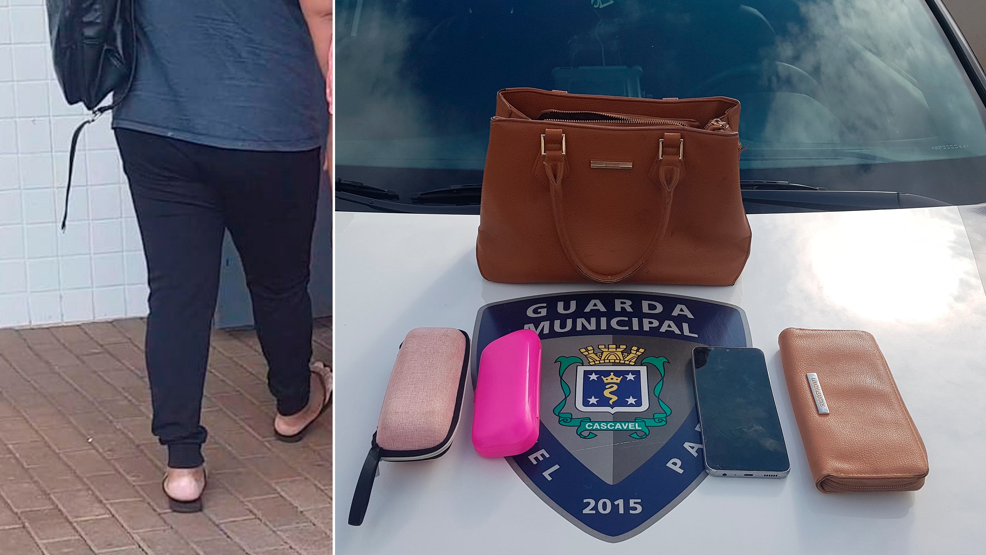 Mulher tem bolsa furtada em comércio no Centro e GM recupera pertences após três horas de buscas
