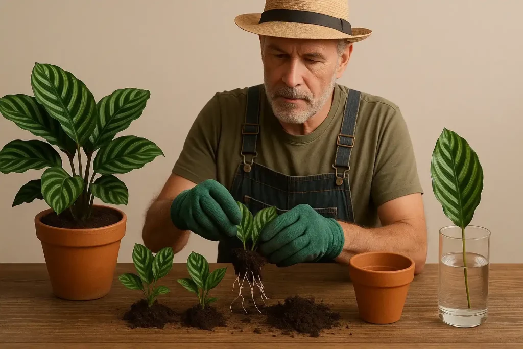 Mudas de Calathea: aprenda 3 formas simples de propagar a planta