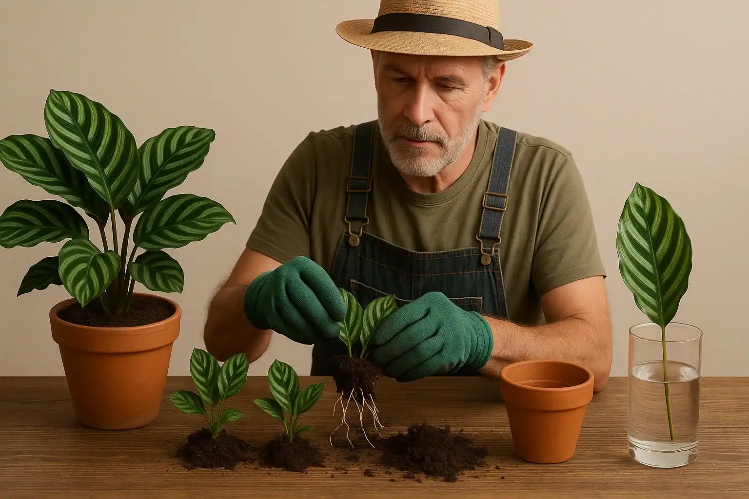 Mudas de Calathea: aprenda 3 formas simples de propagar a planta