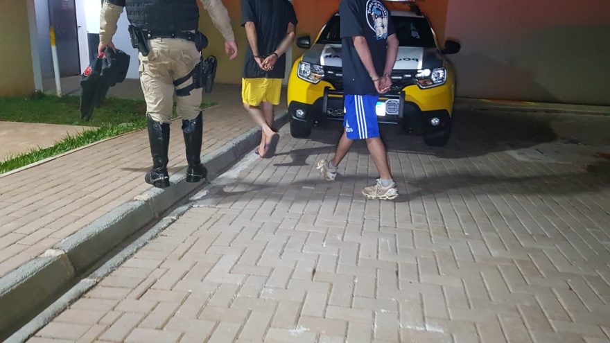 Detidos após assalto na Região Norte são levados à delegacia
