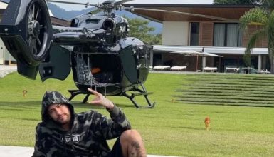 Imagem referente a Helicóptero de R$ 50 milhões de Neymar tem certificado suspenso e está proibido de voar