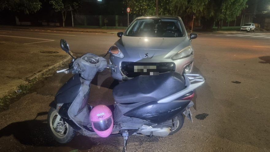 Motociclista sofre acidente no Santa Cruz