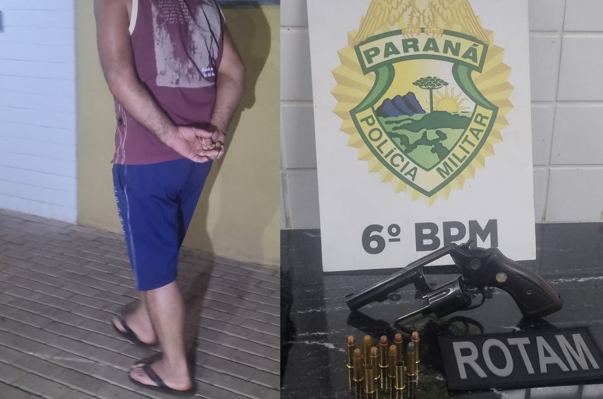 Homem é preso após disparos de arma de fogo em Boa Vista da Aparecida