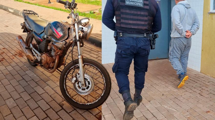 Homem é detido pelo GPOM em posse de moto furtada em Cascavel
