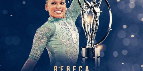 Imagem referente a Ginasta Rebeca Andrade conquista prêmio Laureus, o Oscar do Esporte