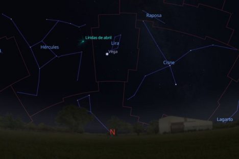 Imagem referente a Chuva de meteoros Líridas poderá ser vista na madrugada de 22 de abril no Paraná