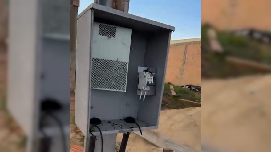 Moradores do Jardim das Flores sofrem novamente com furtos de fios e padrões de energia