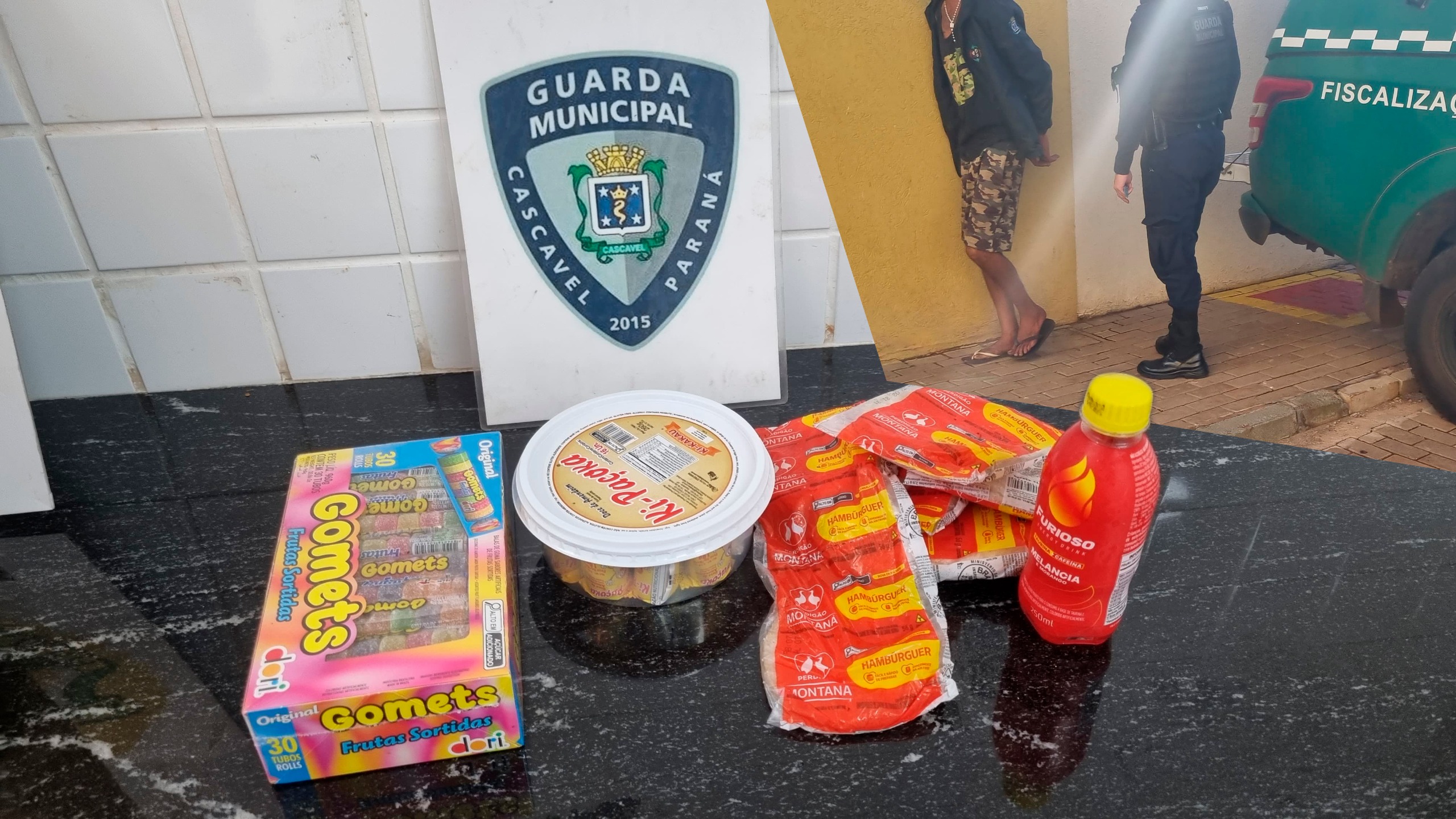 Homem é flagrado furtando produtos em estabelecimento na Avenida Brasil