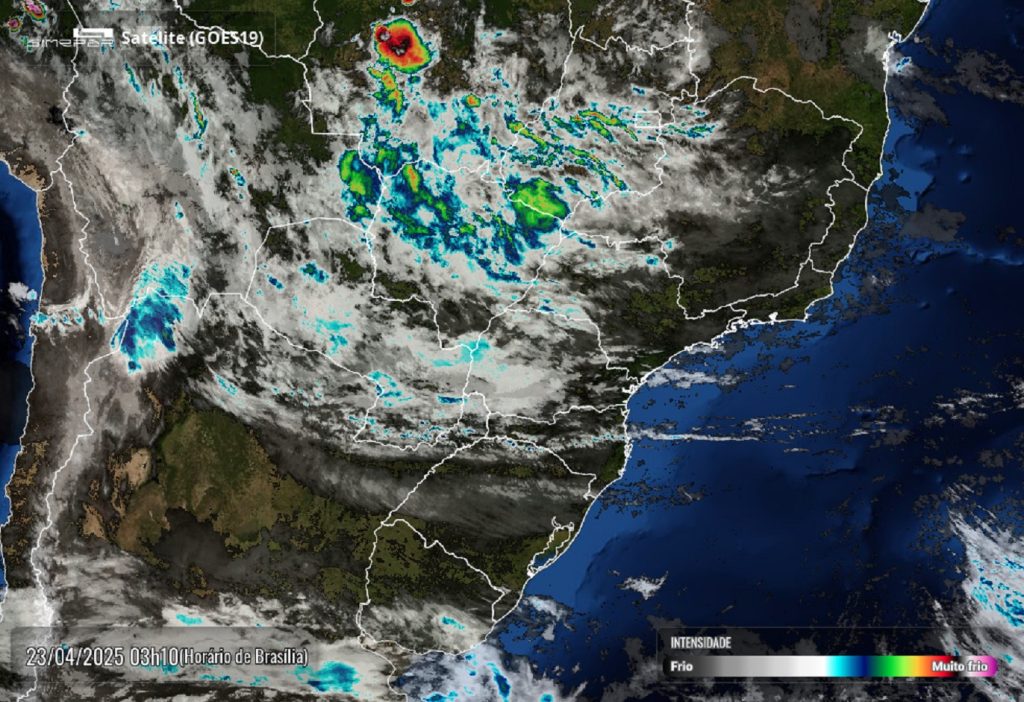 Quarta-feira de sol entre nuvens e possibilidade de chuva à noite em Cascavel