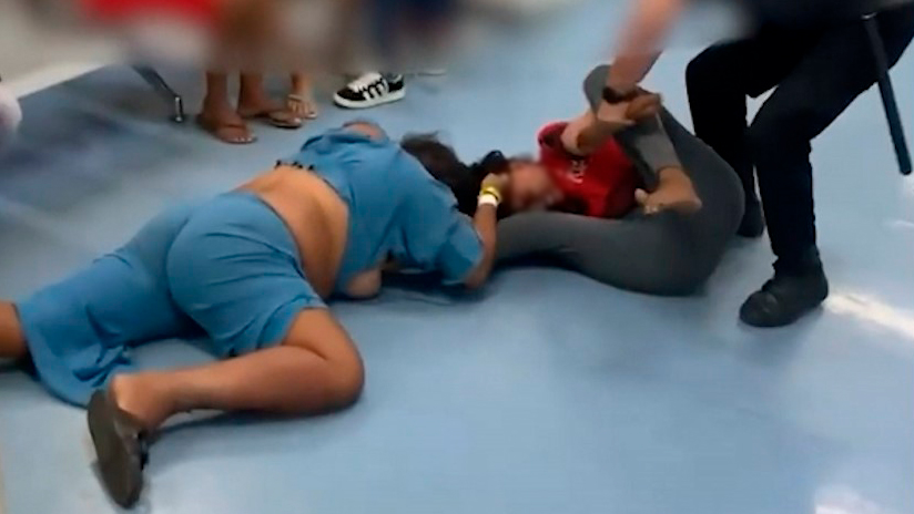 Treta na UPA em Brasília tem puxões de cabelos, tapa na cara e peitos de fora