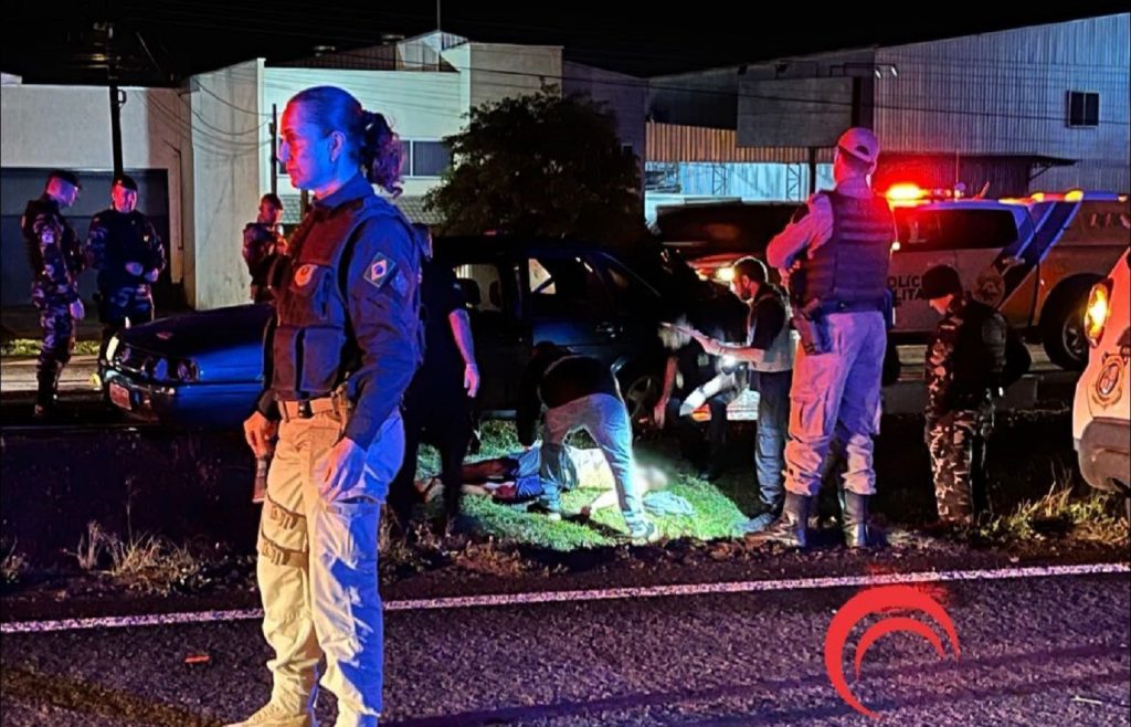 Homem morre em confronto com a PM após perseguição na BR-277