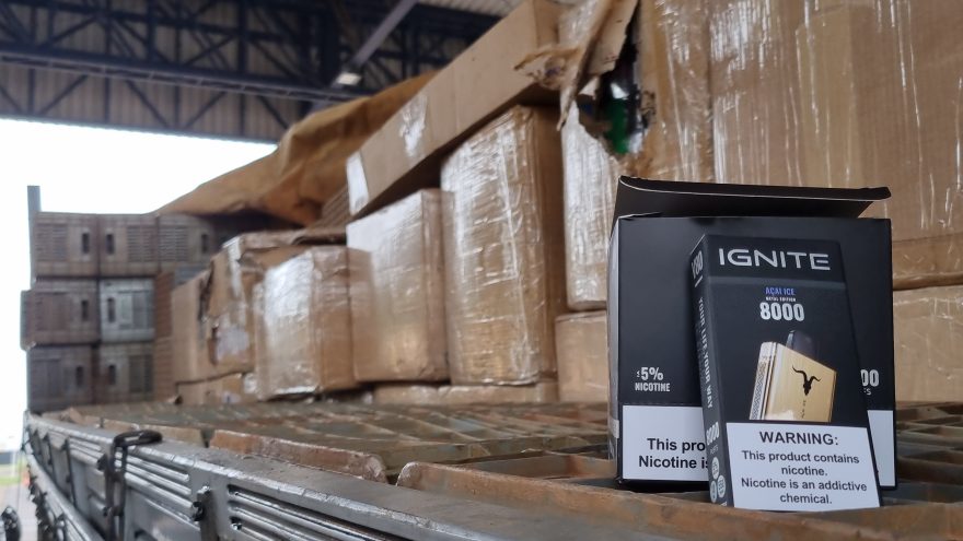 IGNITE: Grande carga de cigarros eletrônicos é apreendida na BR-277