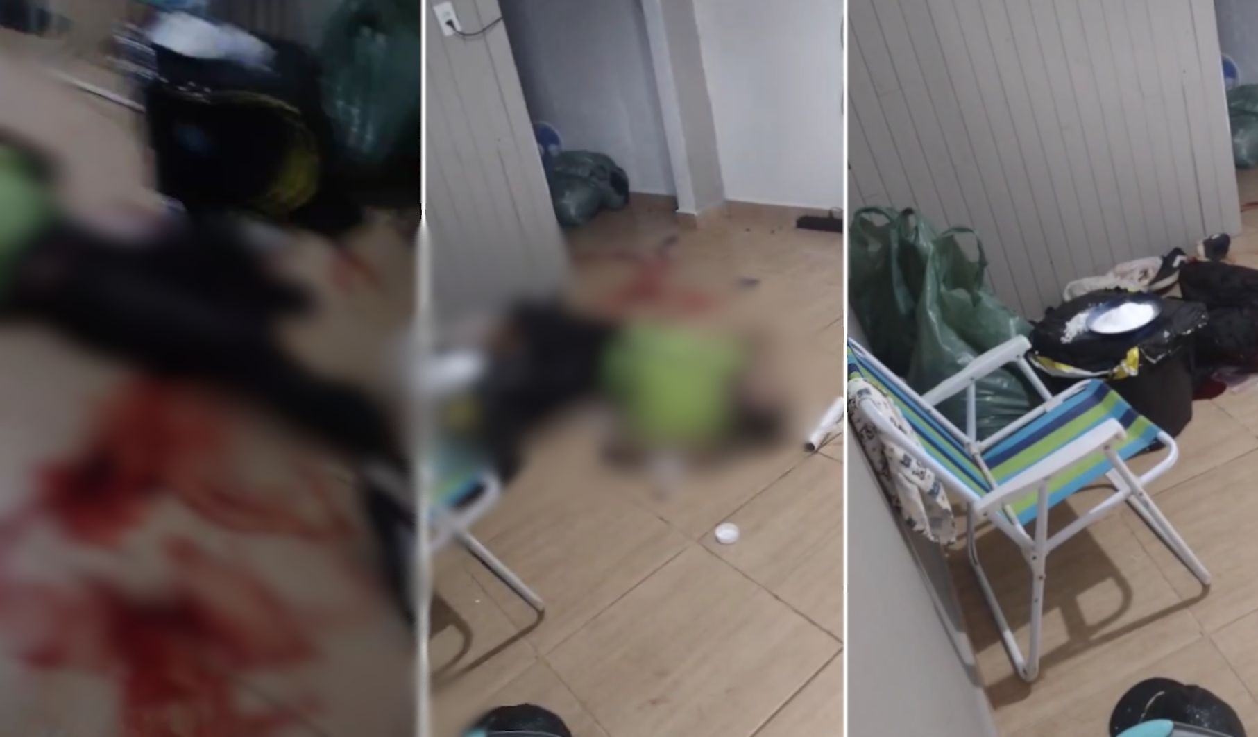 Duplo homicídio: Imagens fortes mostram cenário de guerra onde homens foram mortos a tiros