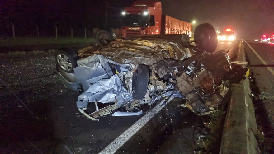 Tragédia na BR-277: condutor na contramão morre após colidir frontalmente com ônibus em Cascavel