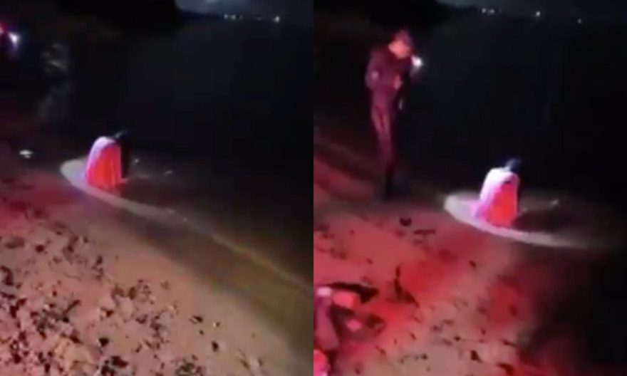 Mulher vestida de branco é encontrada por policiais ensanguentada às 3h