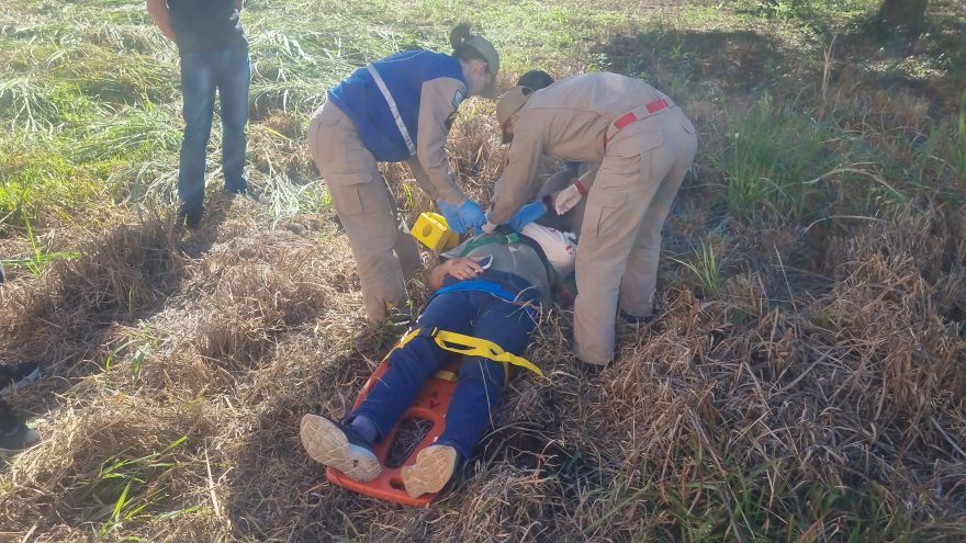 Com bike emprestada de lava car, homem sofre grave acidente na Região do Lago