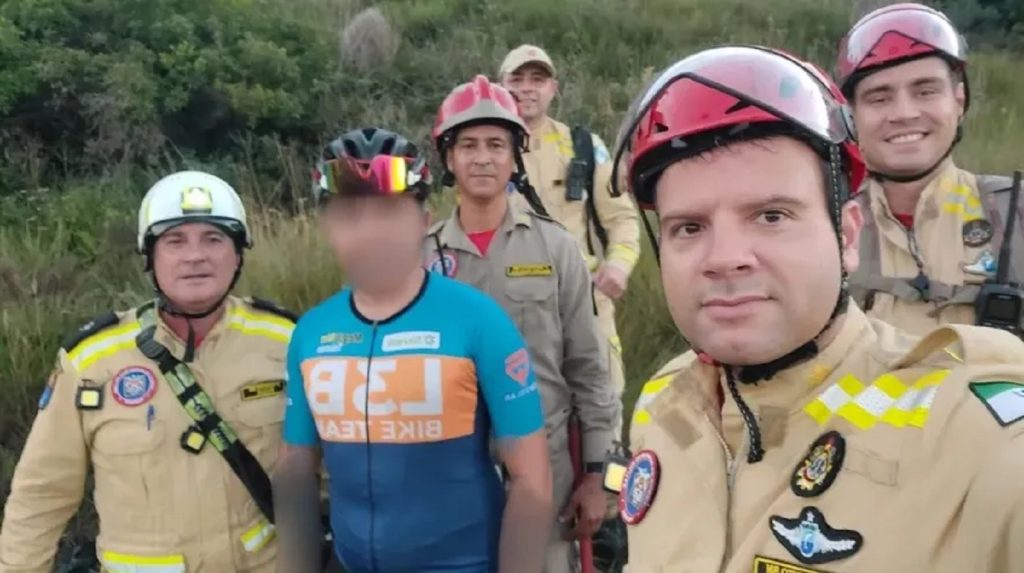Corpo de Bombeiros resgata ciclista que se perdeu em trilha no Paraná
