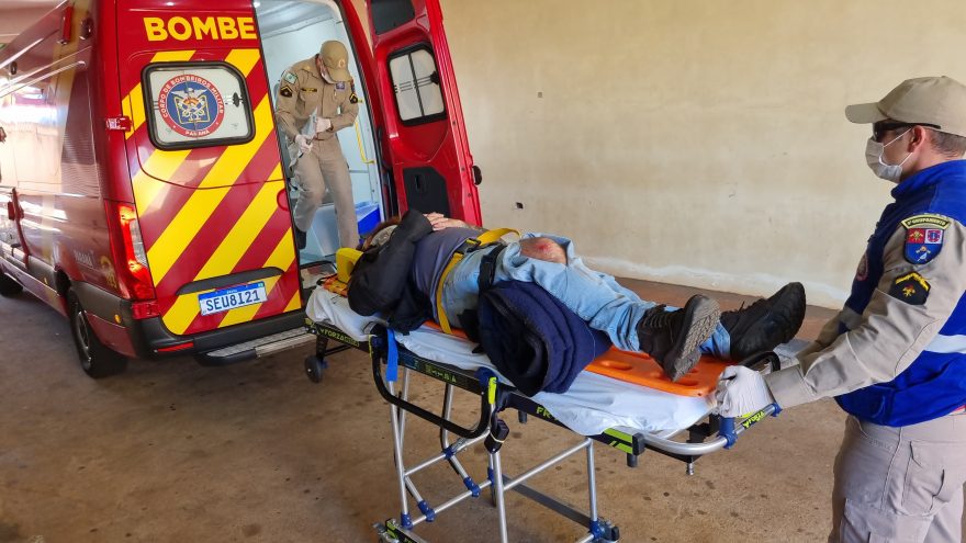 Motociclista fica ferido após acidente de trânsito no Florais do Paraná