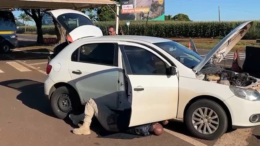 Automóvel clonado é apreendido pela PRF em Santa Terezinha de Itaipu