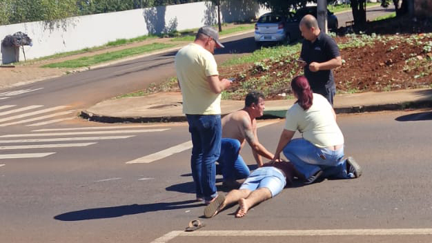 Jovem é atropelado por caminhão no bairro Brasília